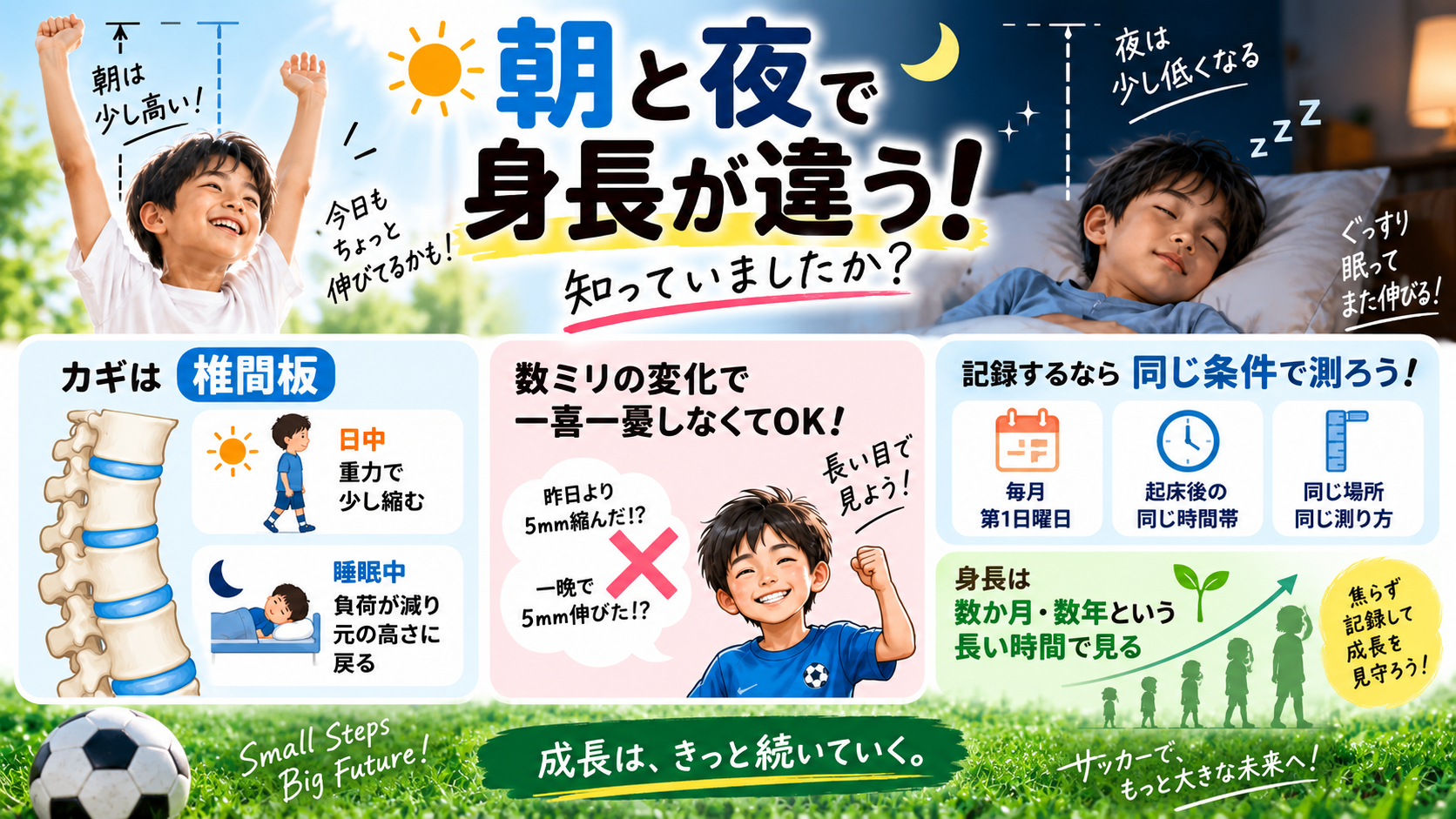 ●朝に身長を測ると高いのはなぜ?