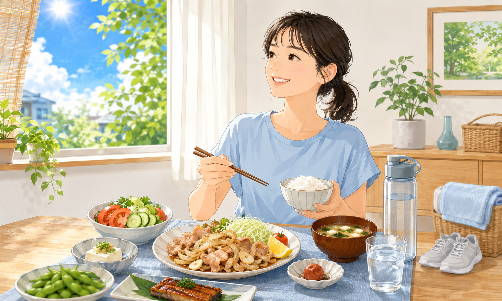 夏バテを食事で予防！毎日の食事で元気に夏を乗り切りましょう