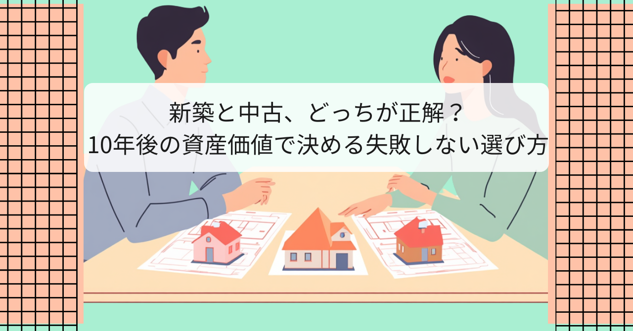 新築と中古、どっちが正解?10年後の資産価値で決める失敗しない選び方