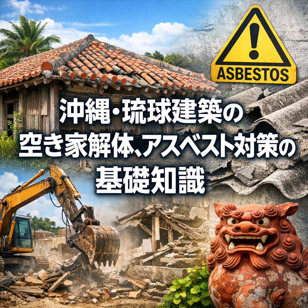 沖縄・琉球建築の空き家解体、アスベスト対策の基礎知識