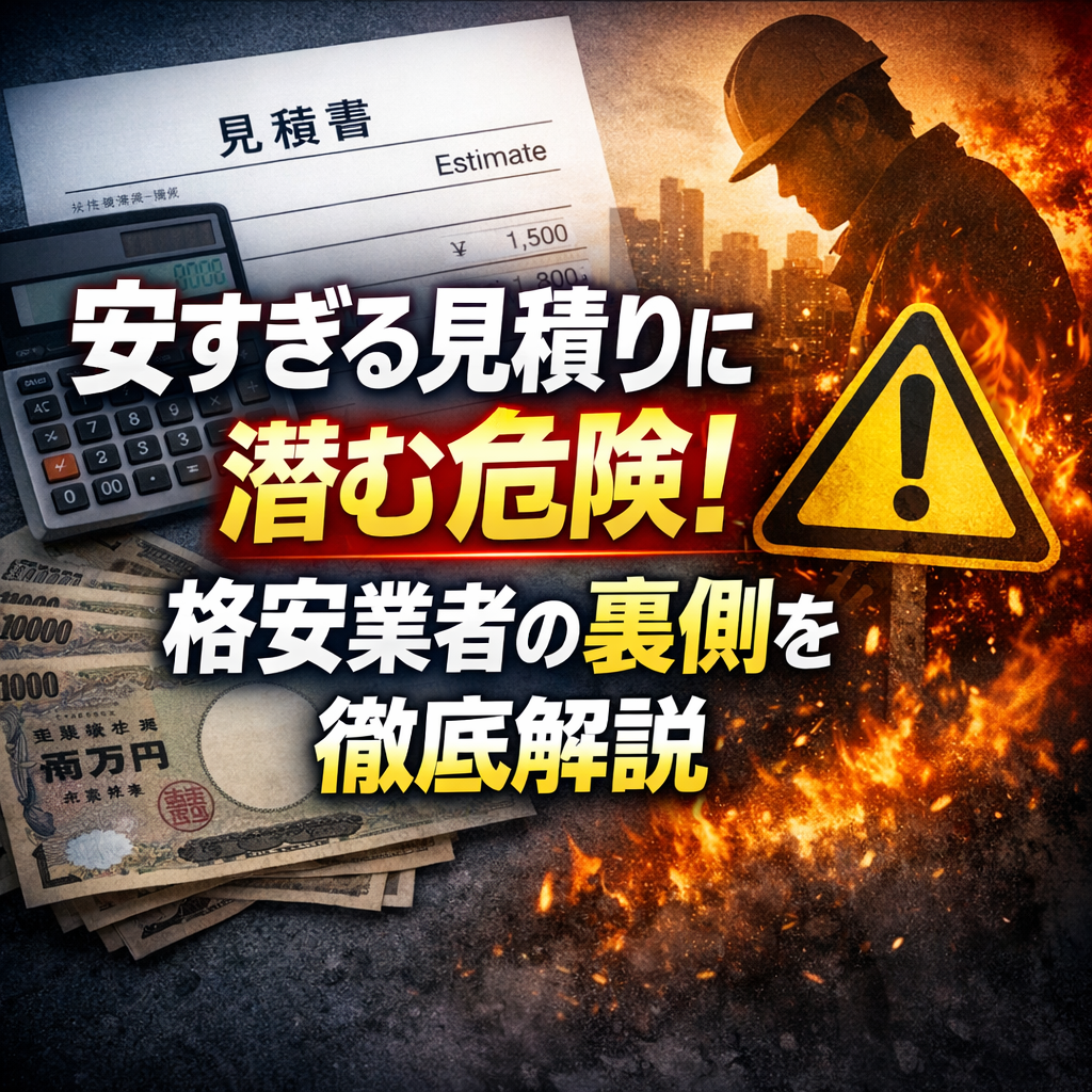 安すぎる見積りに潜む危険！格安業者の裏側を徹底解説