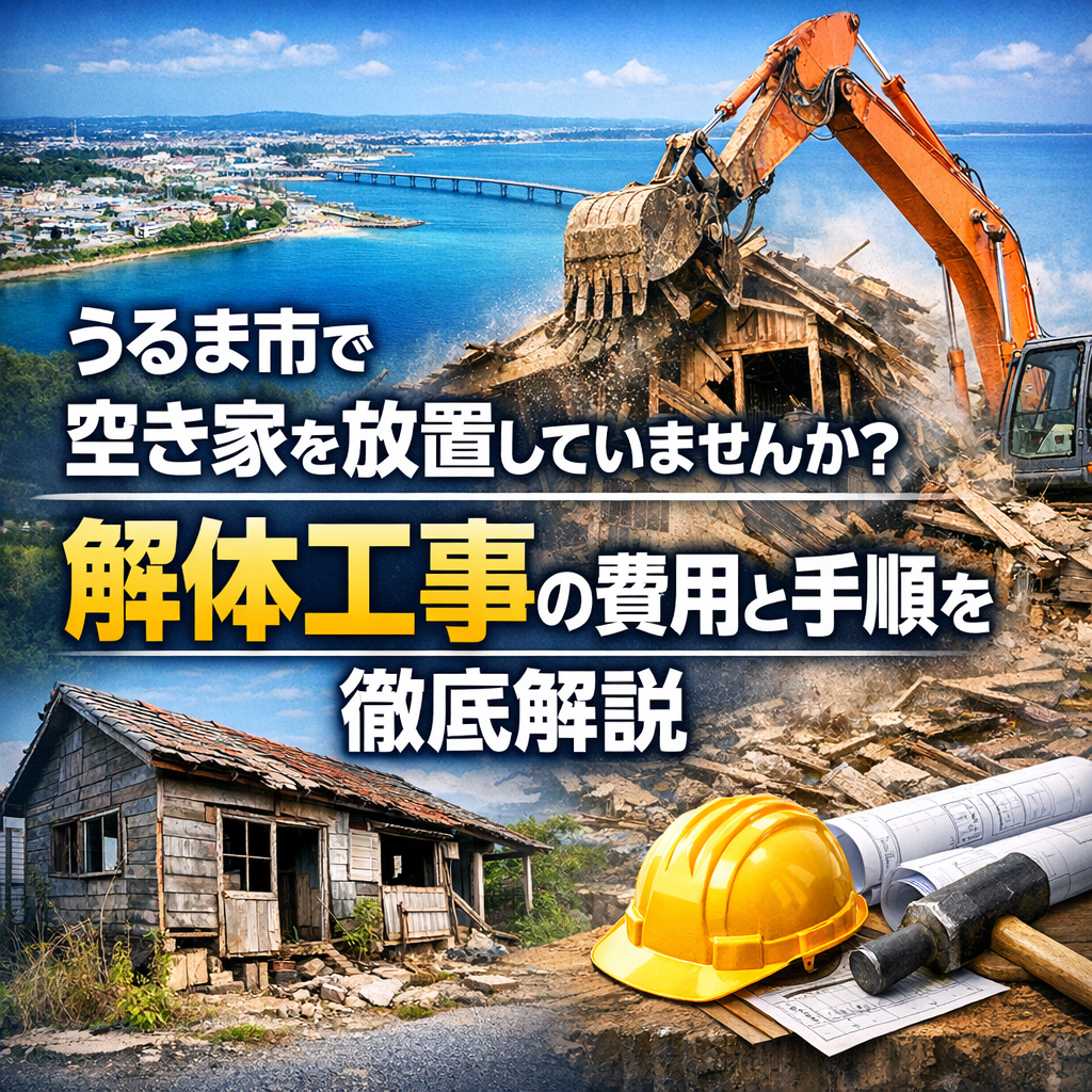 うるま市で空き家を放置していま せんか? 解体工事の費用と手順を徹底解説