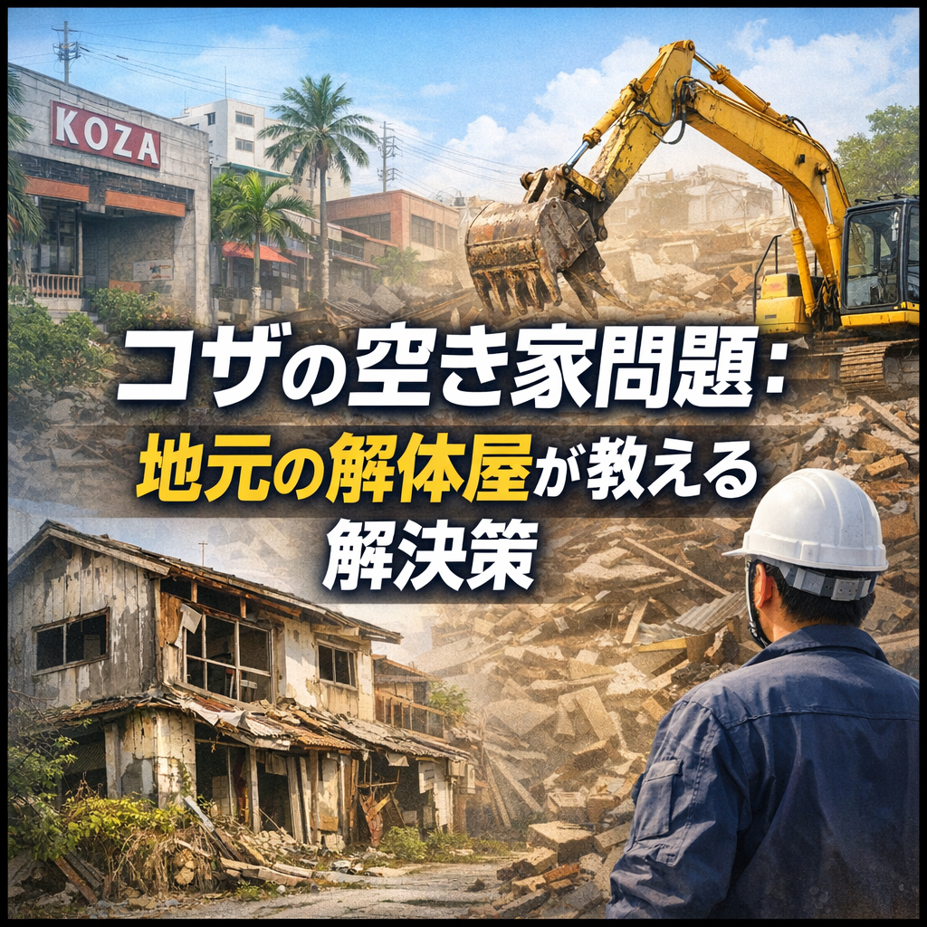 コザの空き家問題：地元の解体屋が教える解決策