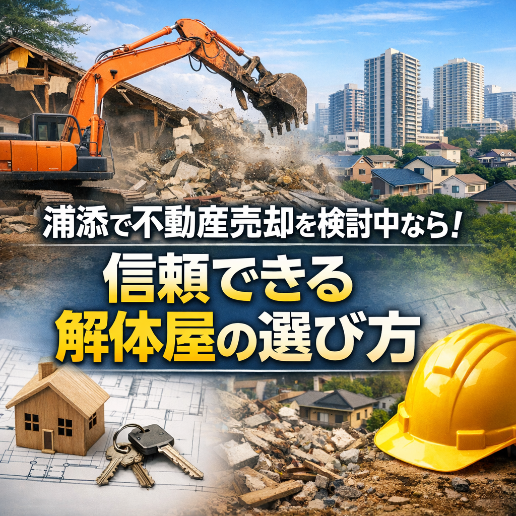 浦添で不動産売却を検討中なら！信頼できrぬ解体屋の選び方