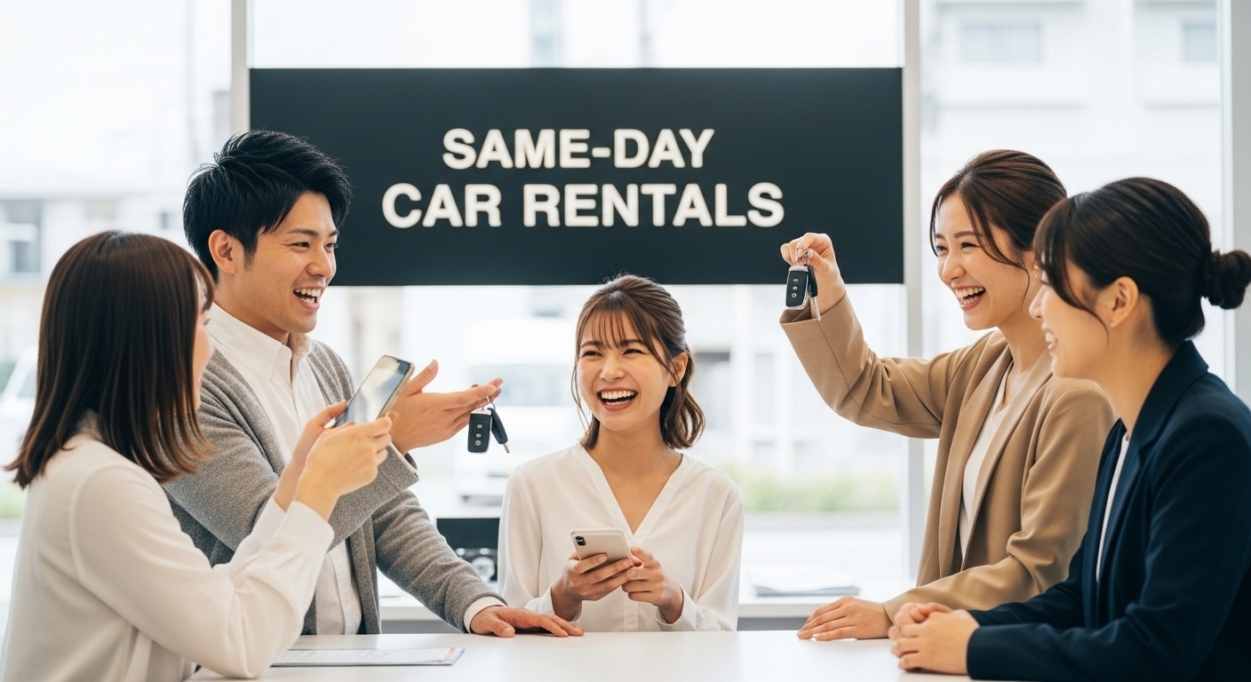 レンタカーは当日でも借りられる?即日利用のポイント