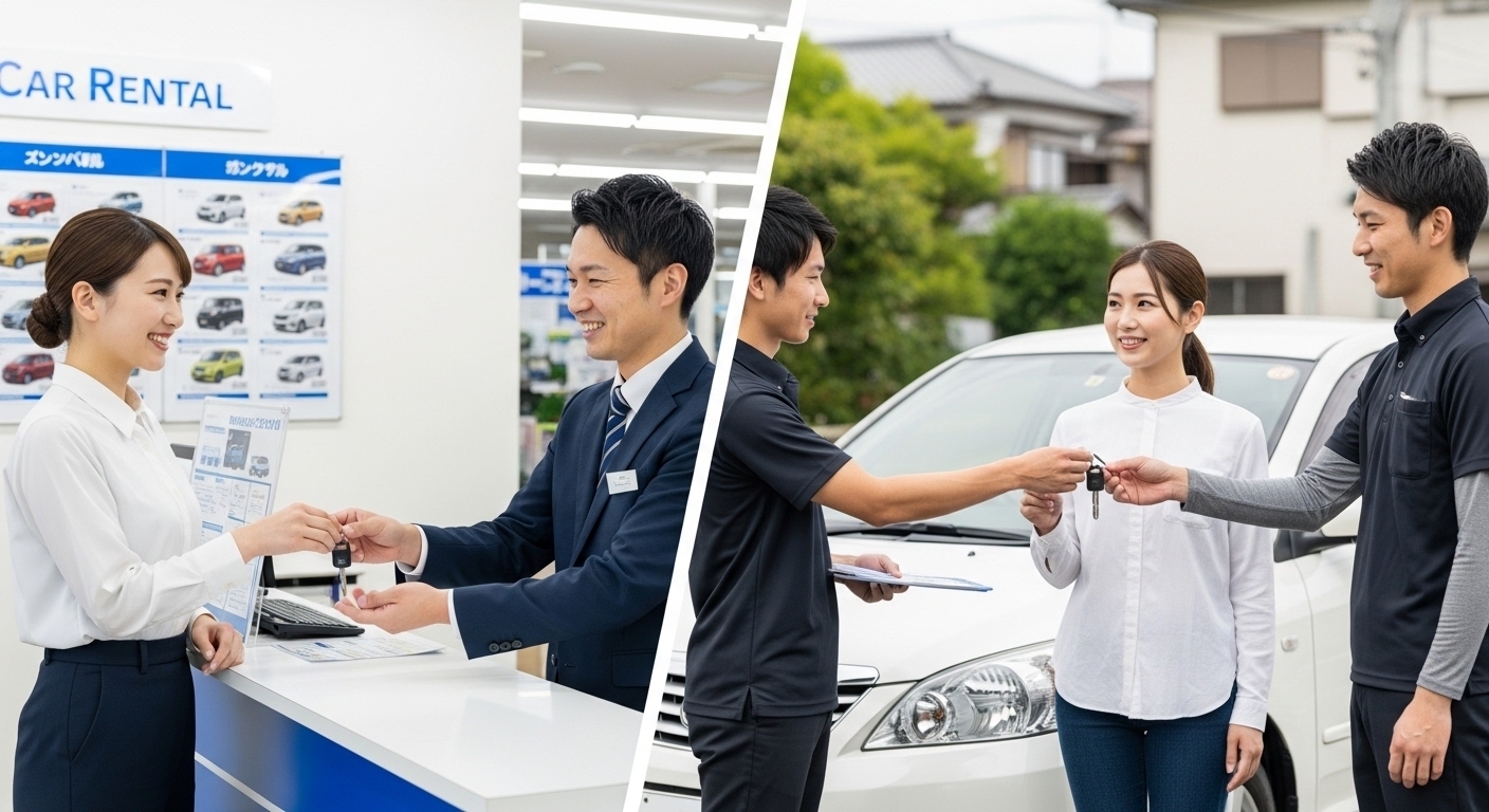  レンタカーはどこで借りるのが正解？店舗と宅配を比較