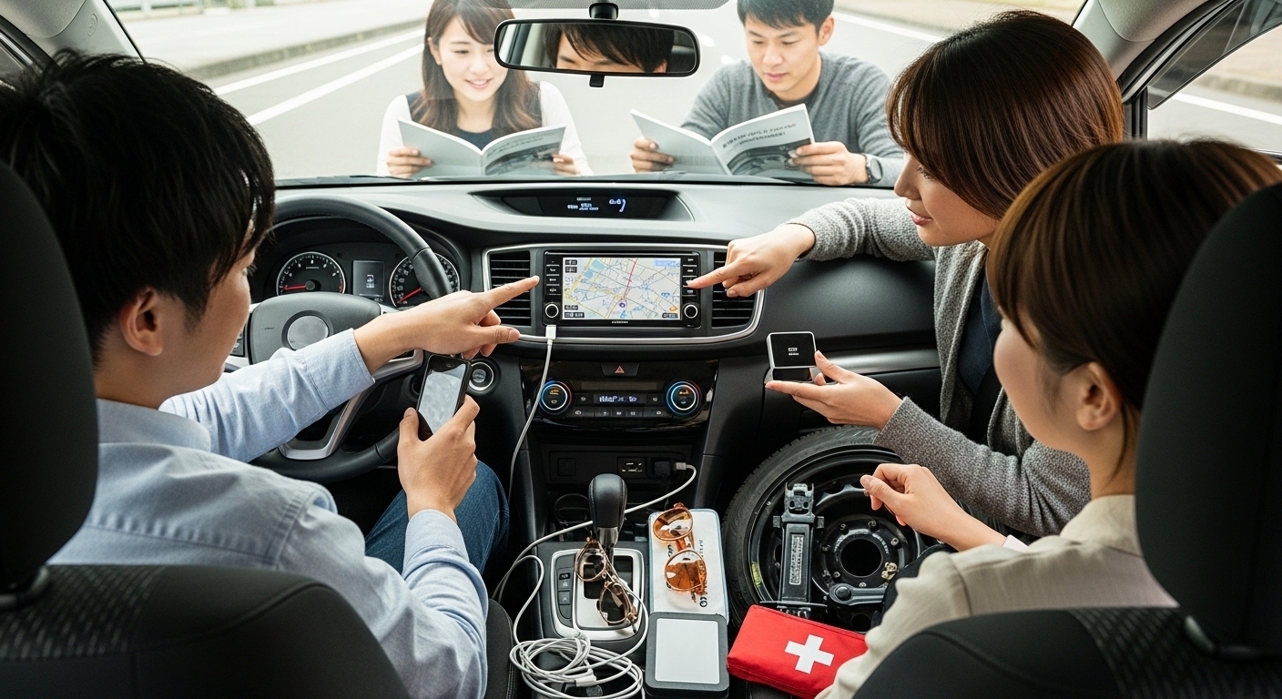  レンタカーの装備って何がある？快適に使うための基礎知識