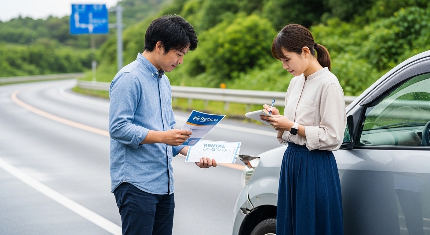 沖縄でマンスリーレンタカー利用中に事故を起こしたら?対応手順と費用リスクを解説
