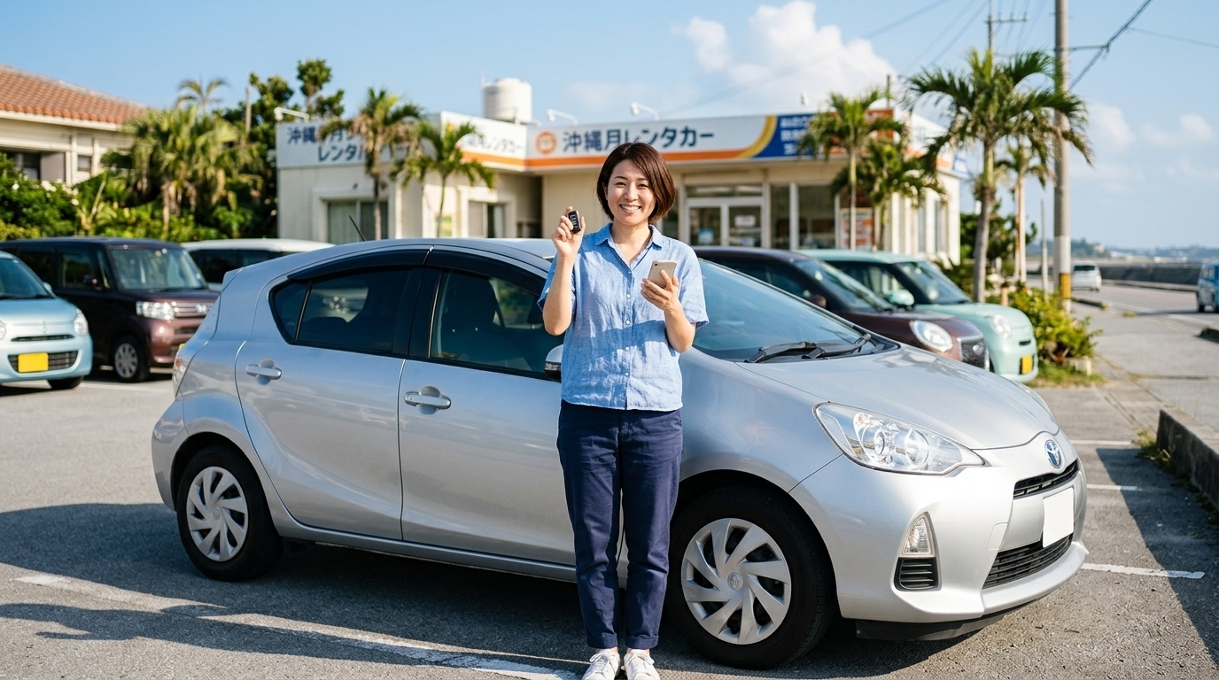 沖縄でマンスリーレンタカーは即日利用できる？当日予約のコツと注意点