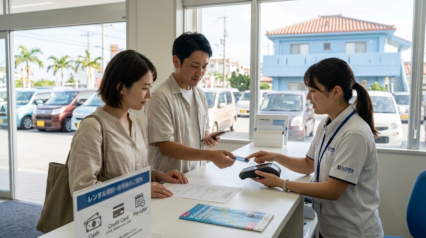 沖縄でマンスリーレンタカーの支払い方法は？分割や後払いは可能か解説