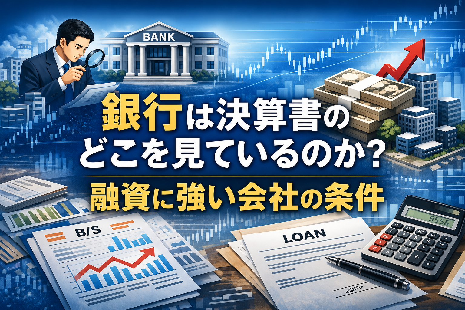 銀行は決算書のどこを見ているのか？融資に強い会社の条件