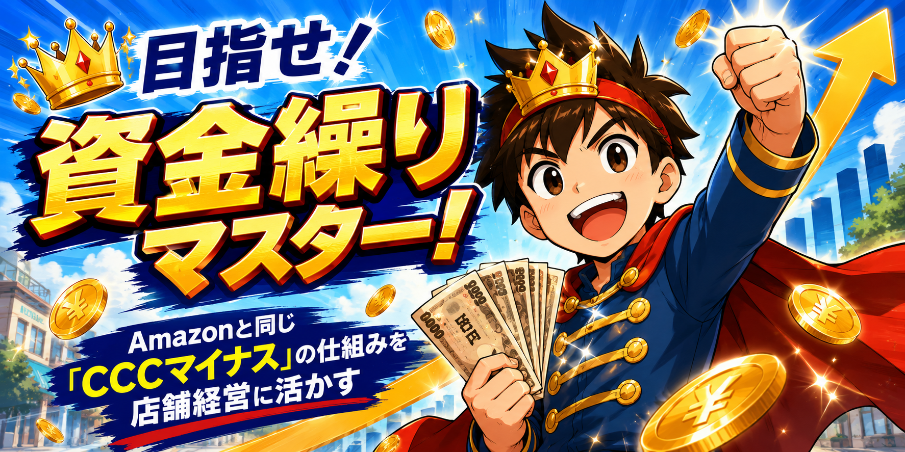 目指せ!資金繰りマスター│Amazonと同じ「CCCマイナス」の仕組みを店舗経営に活かす