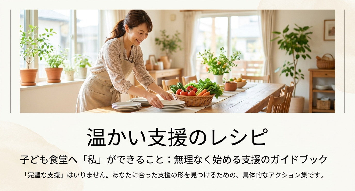 子ども食堂への個人寄付でできる支援方法と始め方ガイド