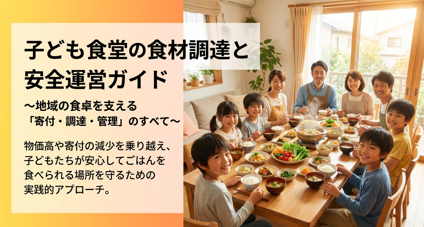 子ども食堂の食材調達を安定させる方法