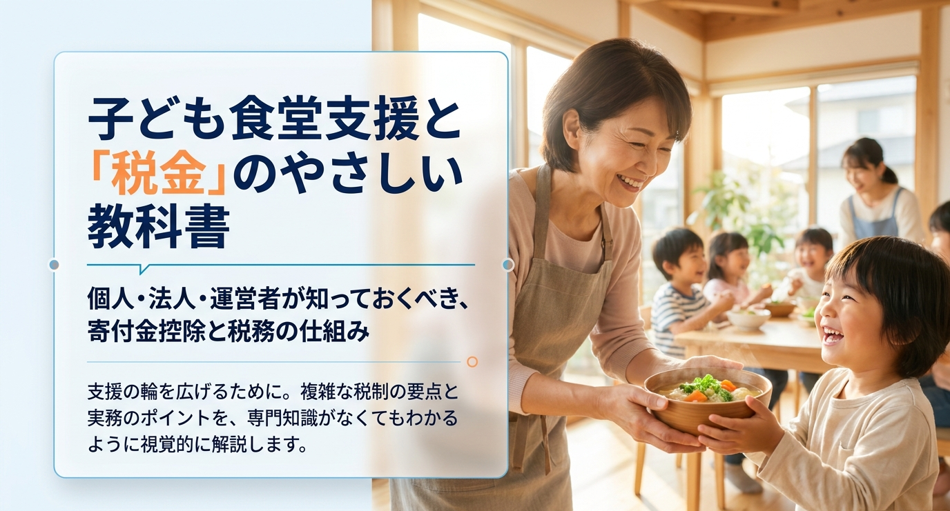 子ども食堂への税金控除をわかりやすく解説|寄付金控除の仕組みと確定申告の手続き