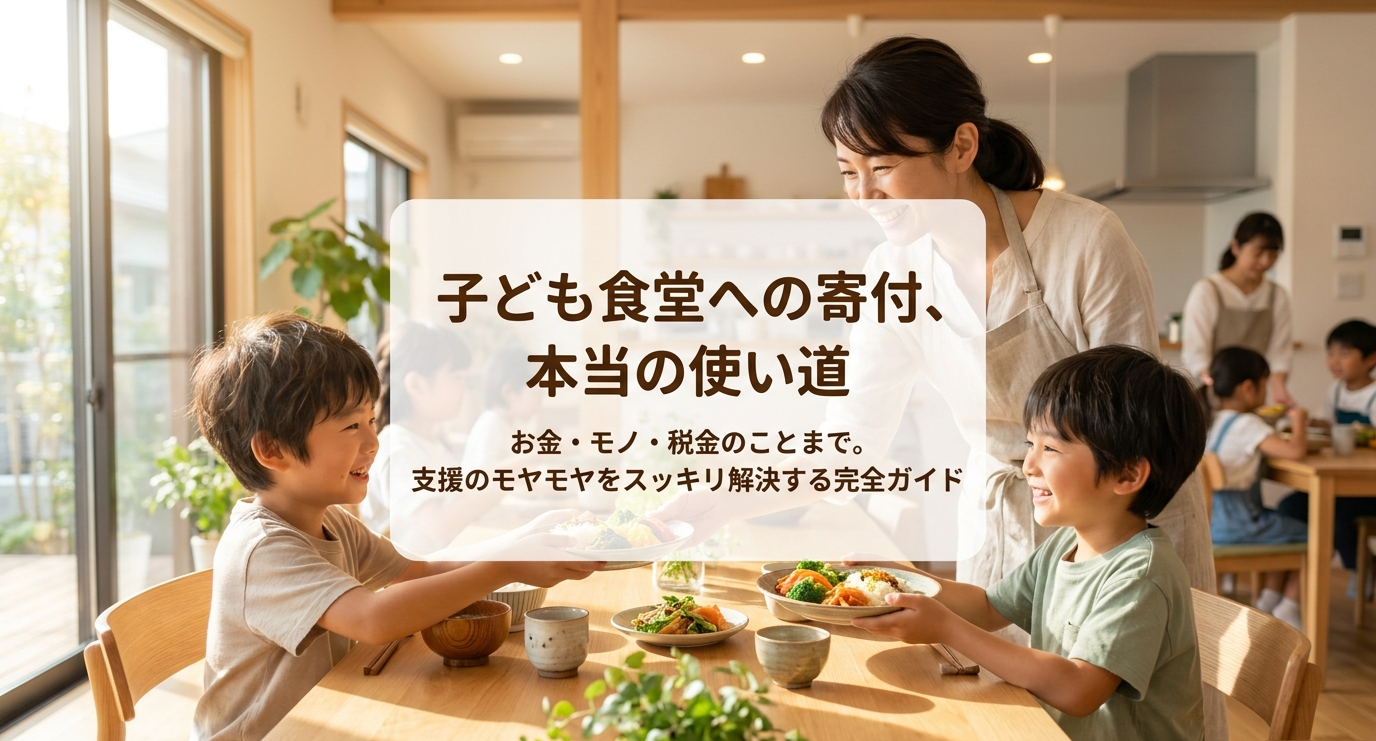 子ども食堂への寄付の使い道を徹底解説!お金と物品の違いも紹介