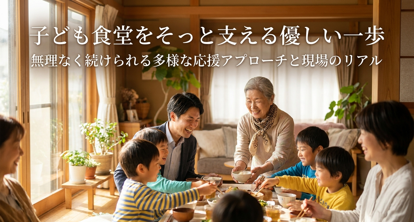 子ども食堂の応援方法とは?無理なく続けられる実践的なコツと現場のリアル
