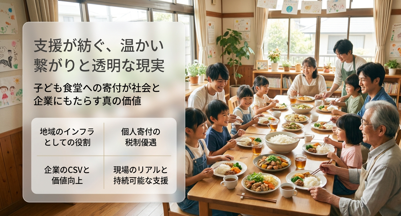 子ども食堂へ寄付するメリットとは?知っておきたい最新背景も!