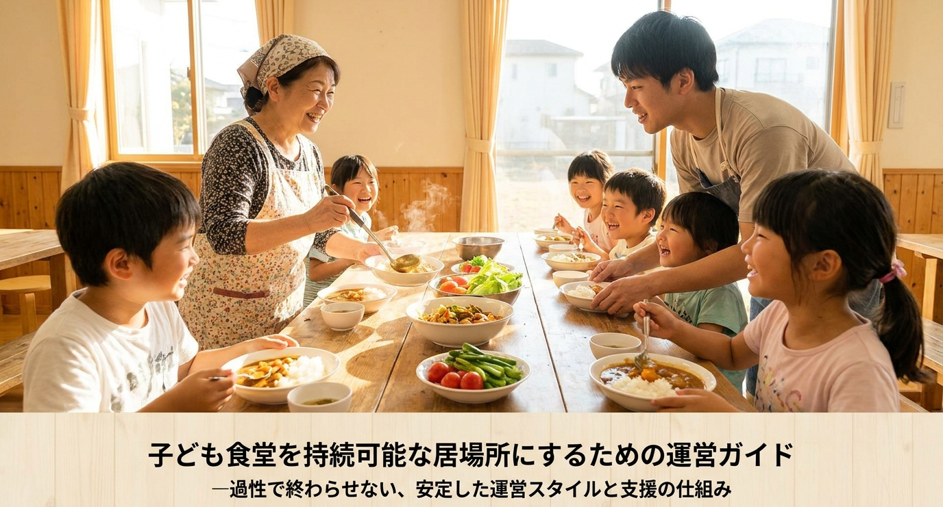 燃え尽きない運営のために!子ども食堂の支援を無理なく継続するコツと現場の実務