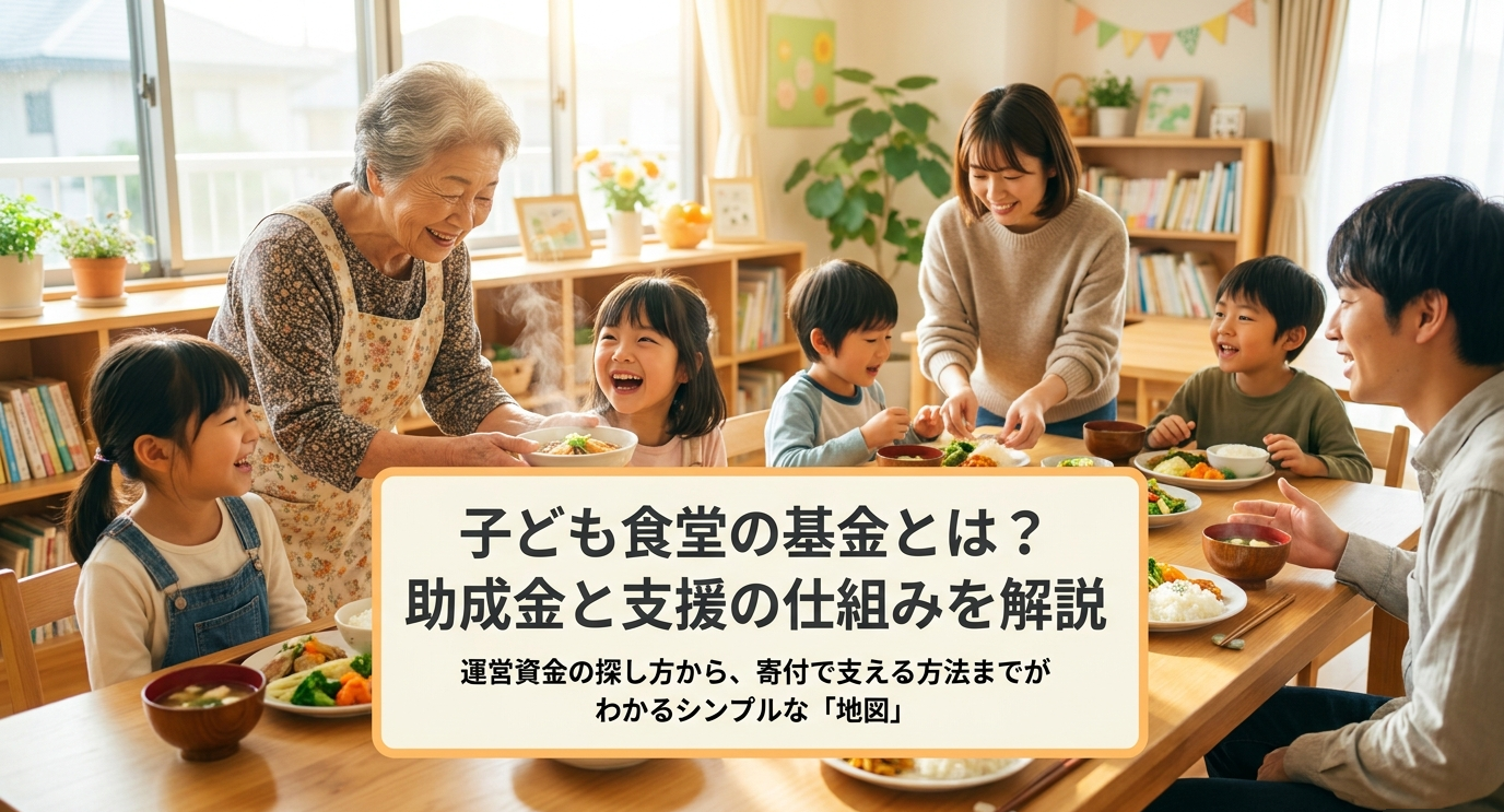 子ども食堂の基金とは?助成金と支援の仕組みを解説