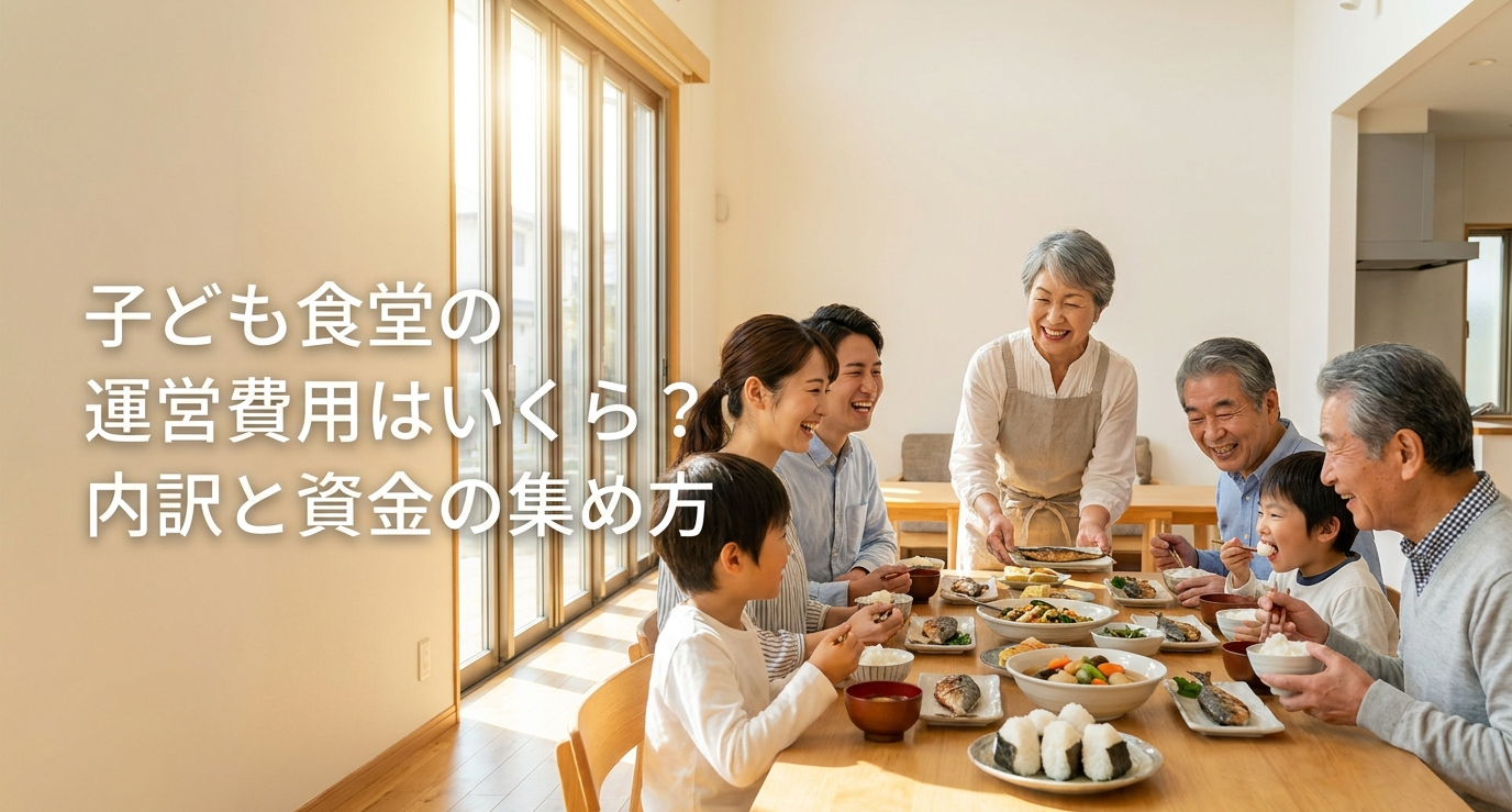 子ども食堂の運営費用はいくら?内訳と資金の集め方