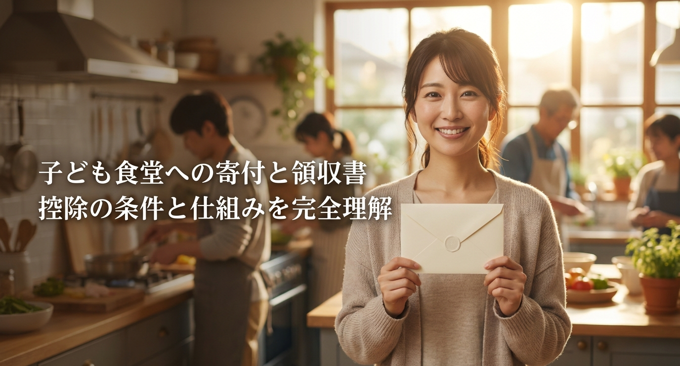 子ども食堂への寄付で領収書はもらえる？控除の条件も解説