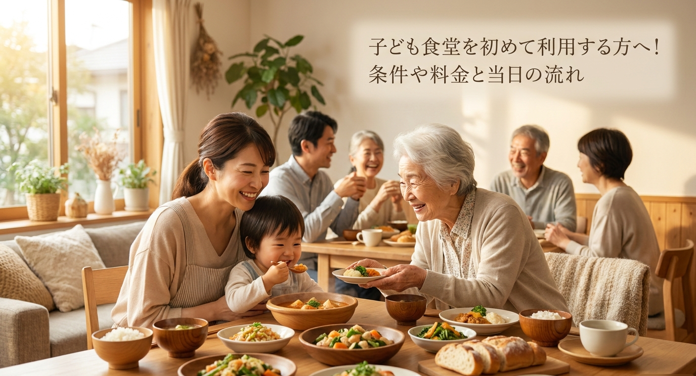 子ども食堂を初めて利用する方へ!条件や料金と当日の流れ