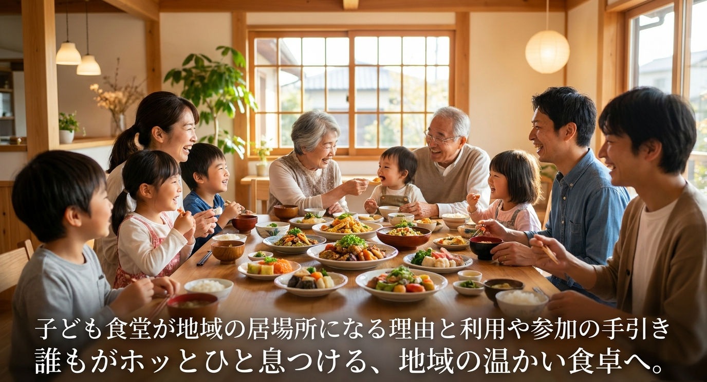 子ども食堂が地域の居場所になる理由と利用や参加の手引き