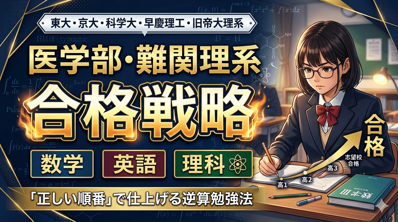 医学部・難関理系大学を目指す受験生へ|数学・英語・理科の学習戦略