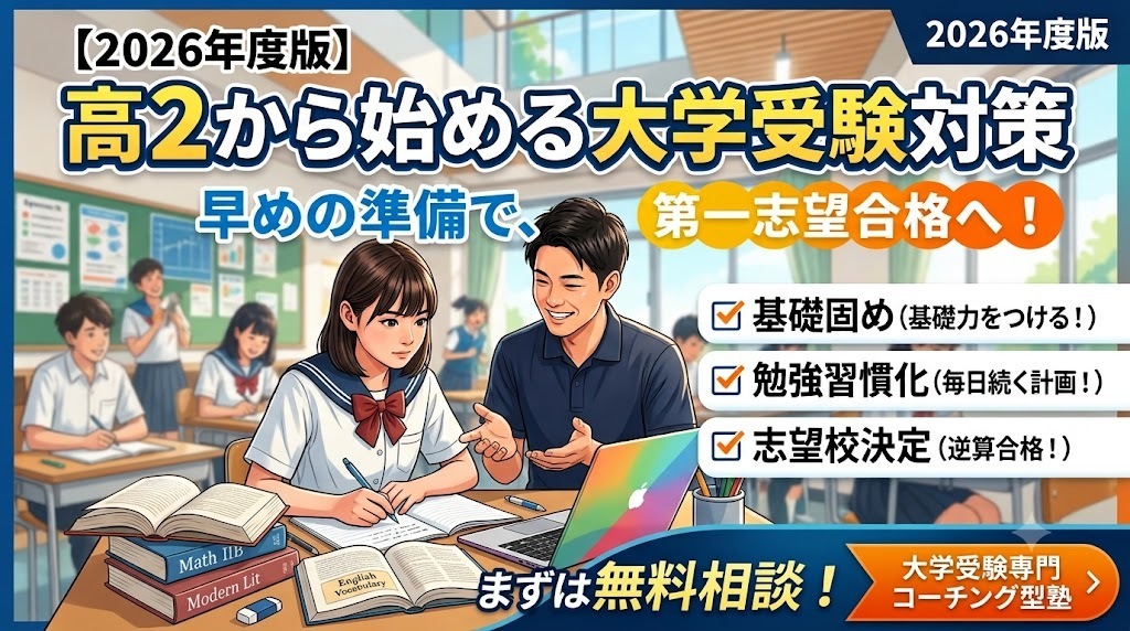 【2026年度版】高2から始める大学受験対策｜御茶ノ水で早めに受験準備をするなら現論会御茶ノ水校