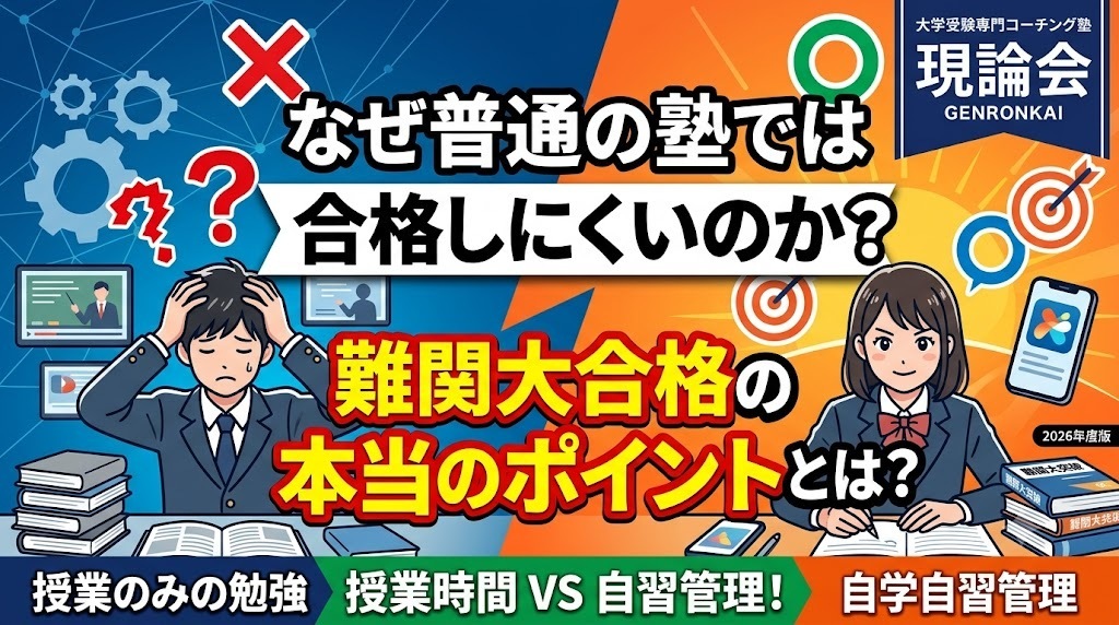 なぜ難関大学は普通の塾では合格しにくいのか？受験で本当に差がつくポイント