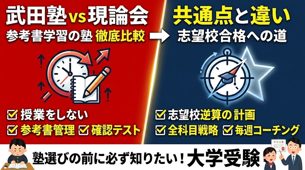 武田塾と現論会は何が違う？御茶ノ水で塾選びをする前に知っておきたい違い