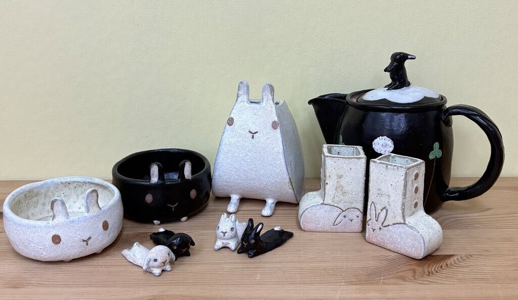 二宮美香さん!食卓がうさぎでいっぱい