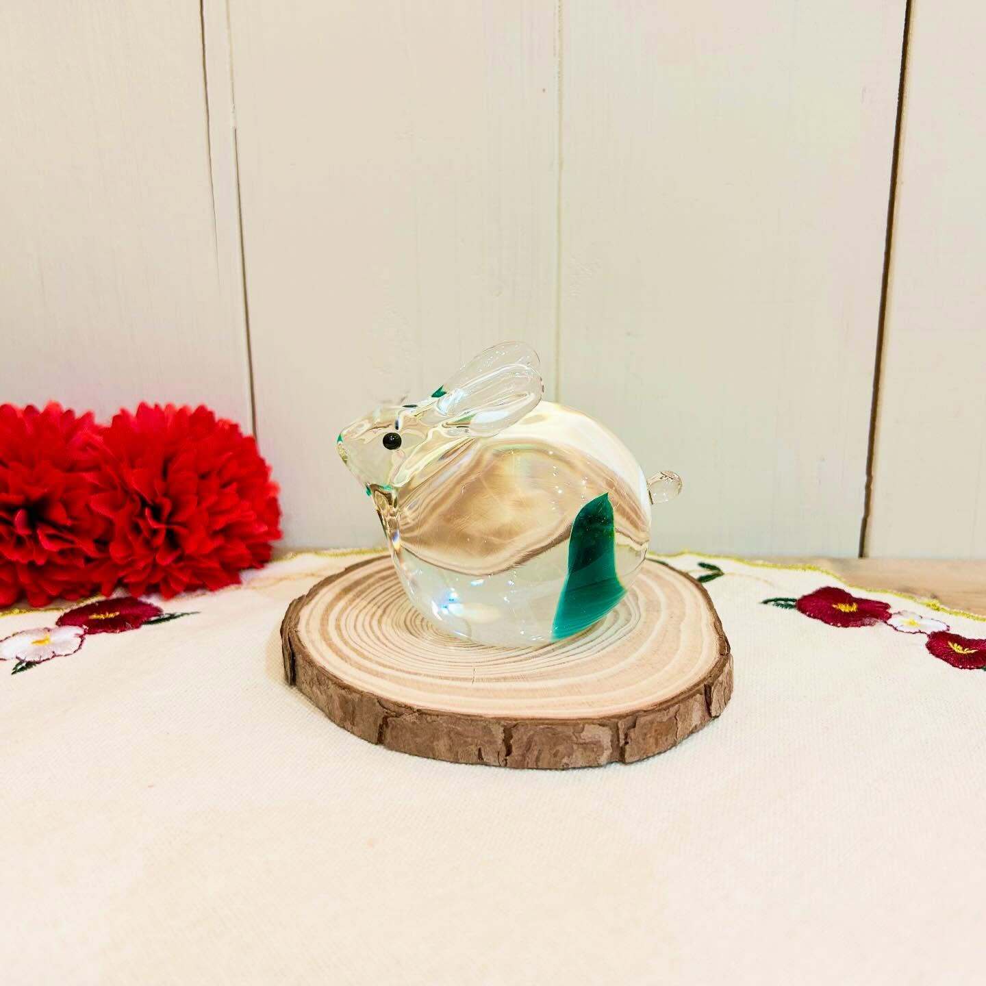 ガラス職人が手作り｜透明感が美しいうさぎオーナメント