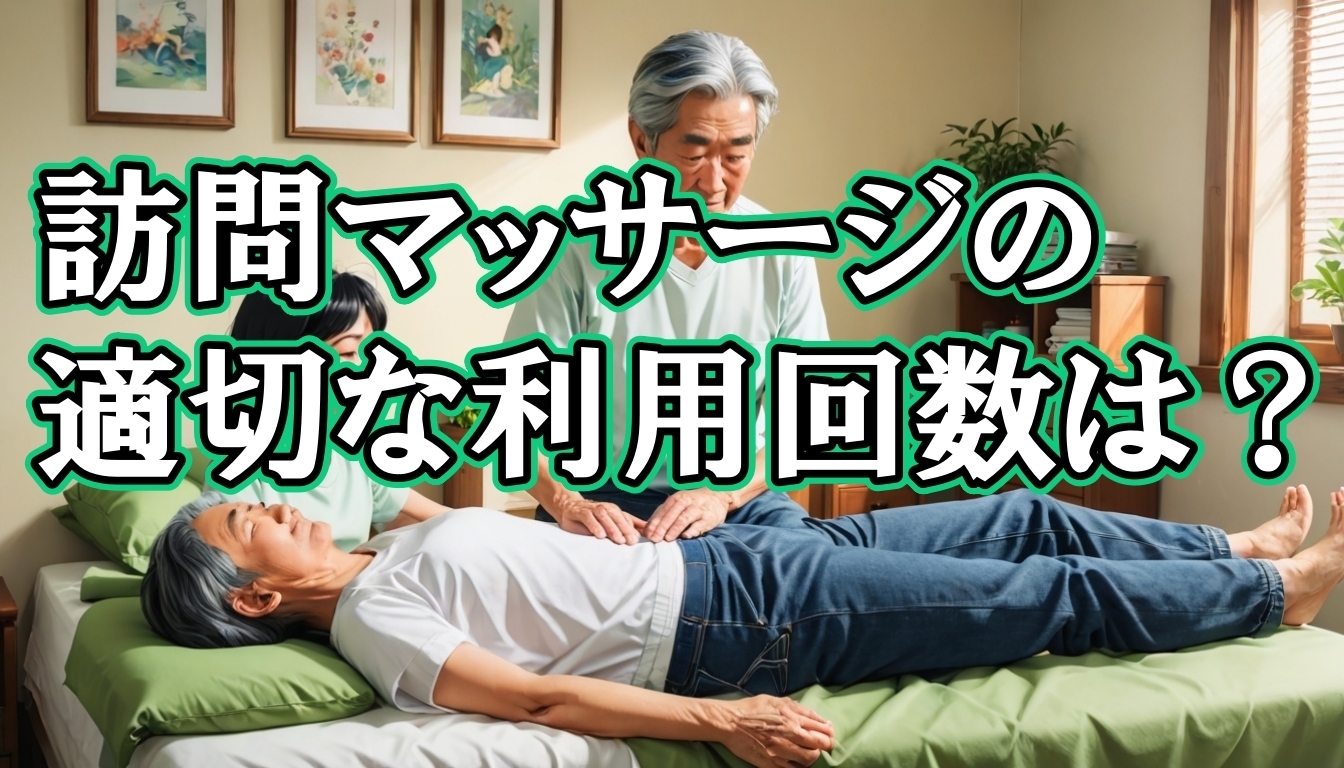 訪問マッサージの適切な利用回数は？