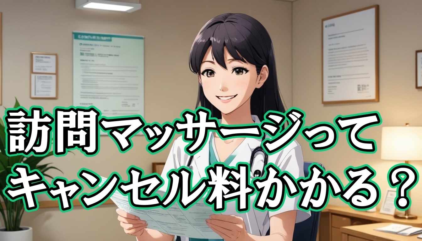 訪問マッサージってキャンセル料かかるの？