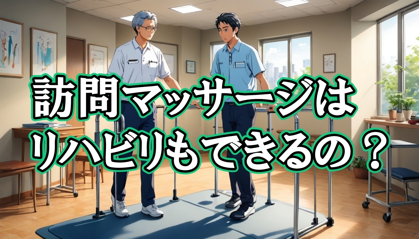訪問マッサージはリハビリもできるの？