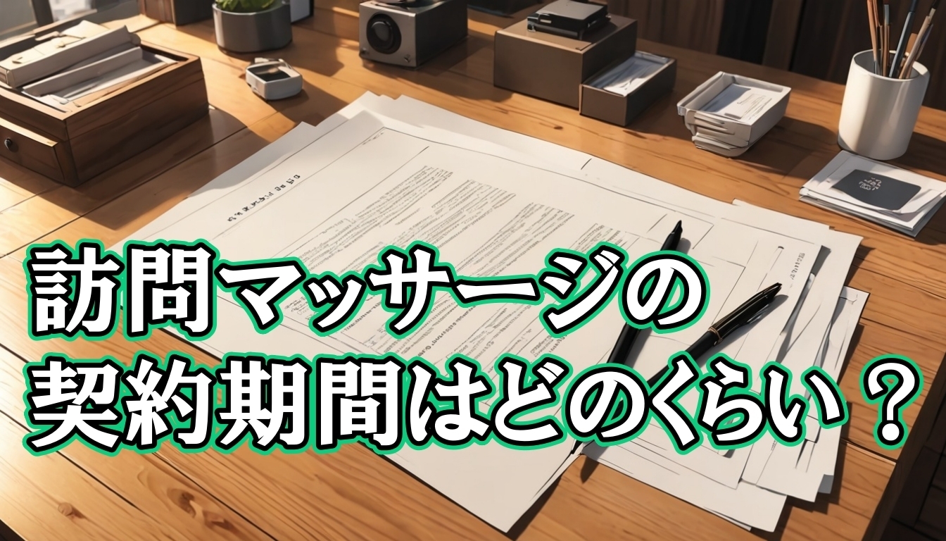 訪問マッサージの契約期間はどのくらい?