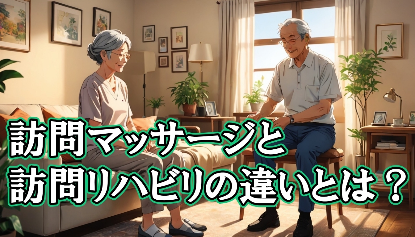 訪問マッサージと訪問リハビリの違いとは？