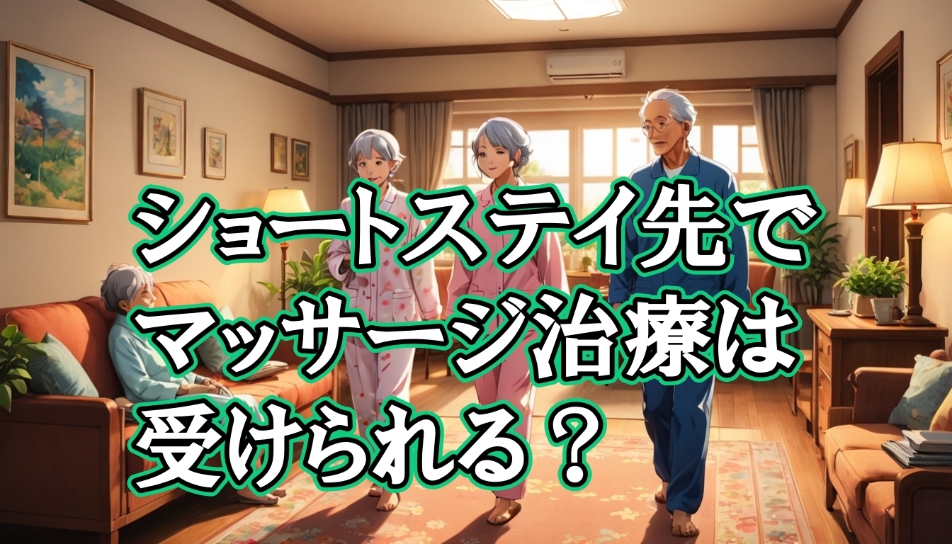ショートステイ先でマッサージ治療は受けられる？