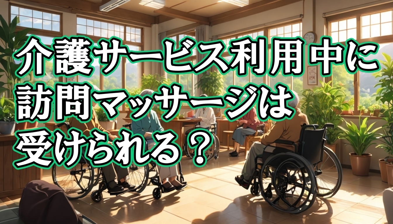 介護サービス利用中に訪問マッサージは受けられる？