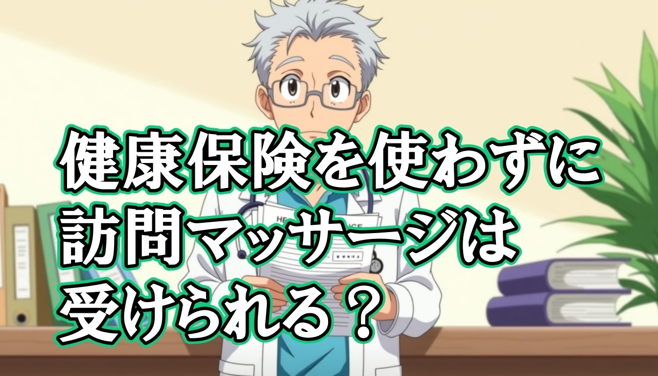 健康保険を使わずに訪問マッサージは受けられる？