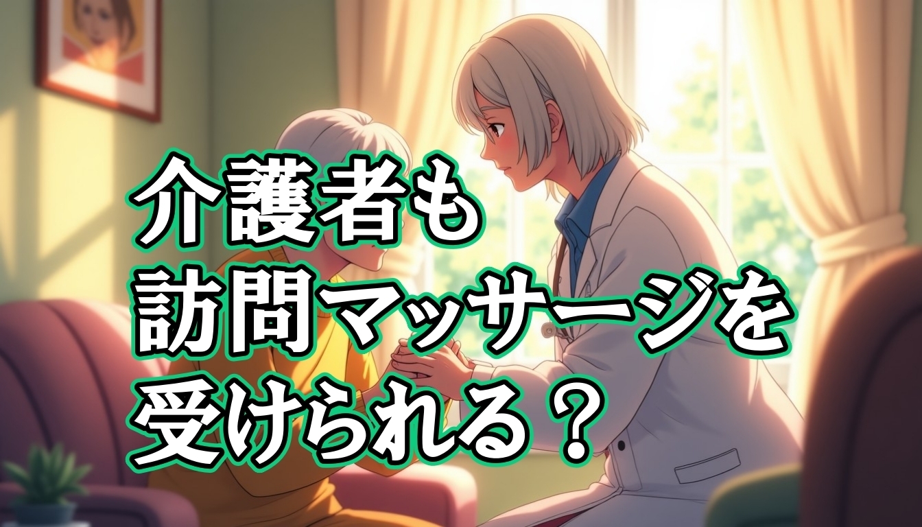 介護者も訪問マッサージを受けられる？