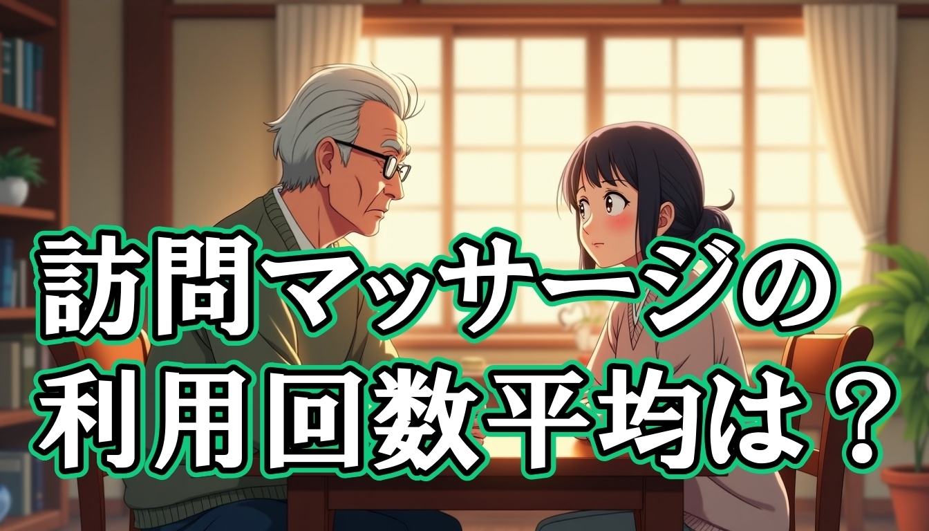 訪問マッサージの利用回数平均は？