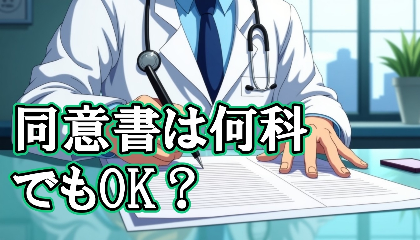 同意書は何科でもOK？