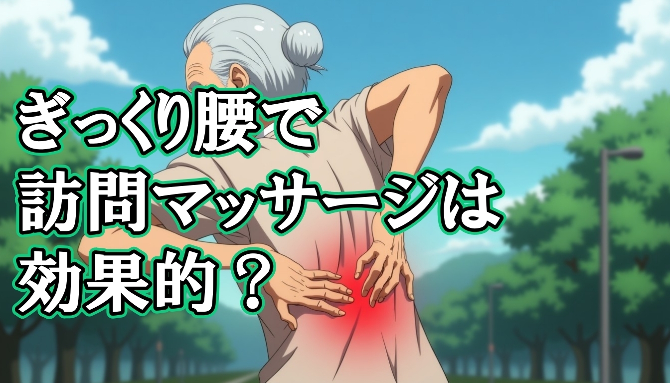 ぎっくり腰で訪問マッサージは効果的？