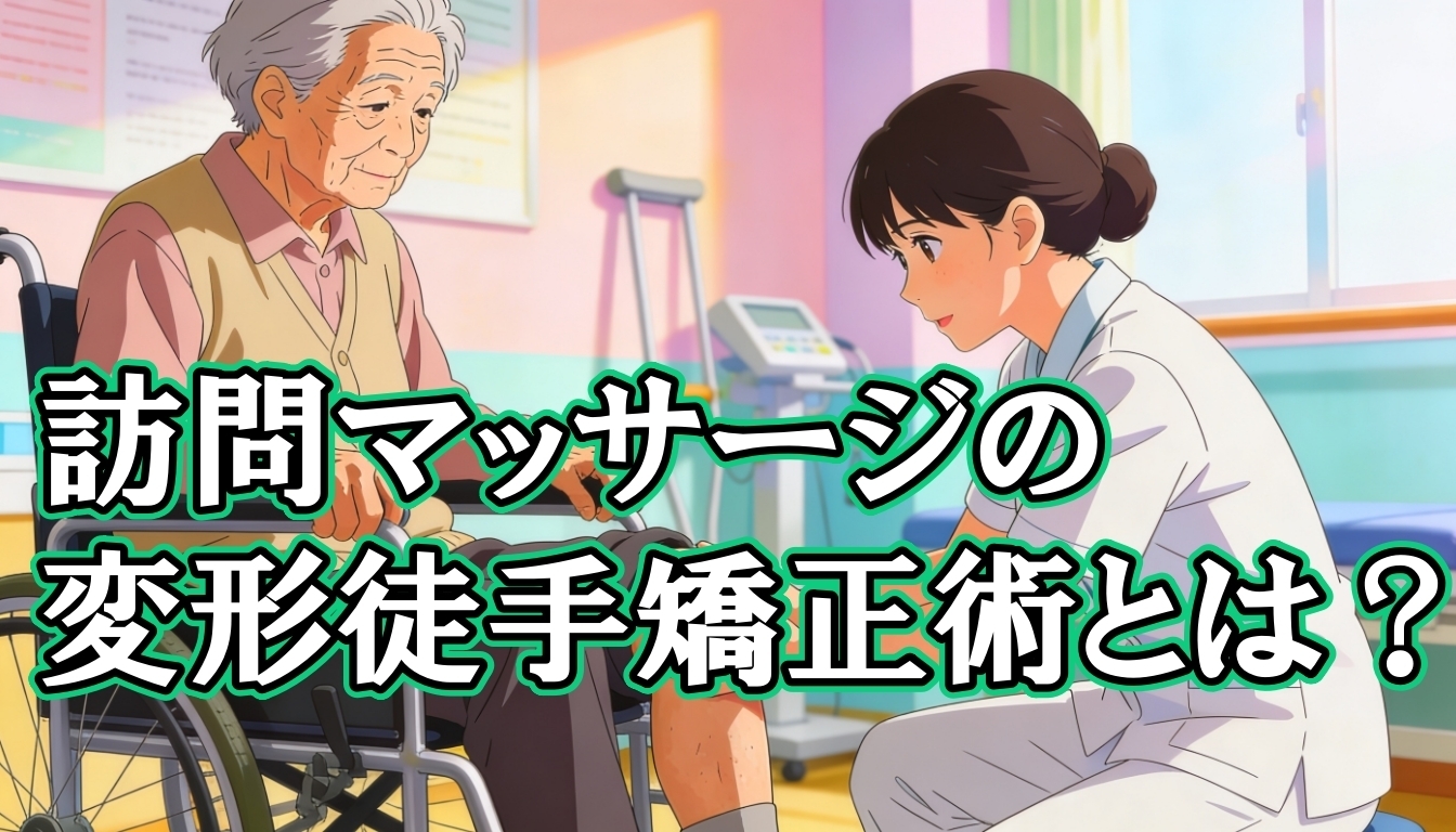 訪問マッサージの変形徒手矯正術とは？