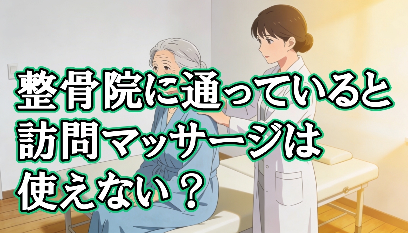 整骨院に通っていると、訪問マッサージは使えない？