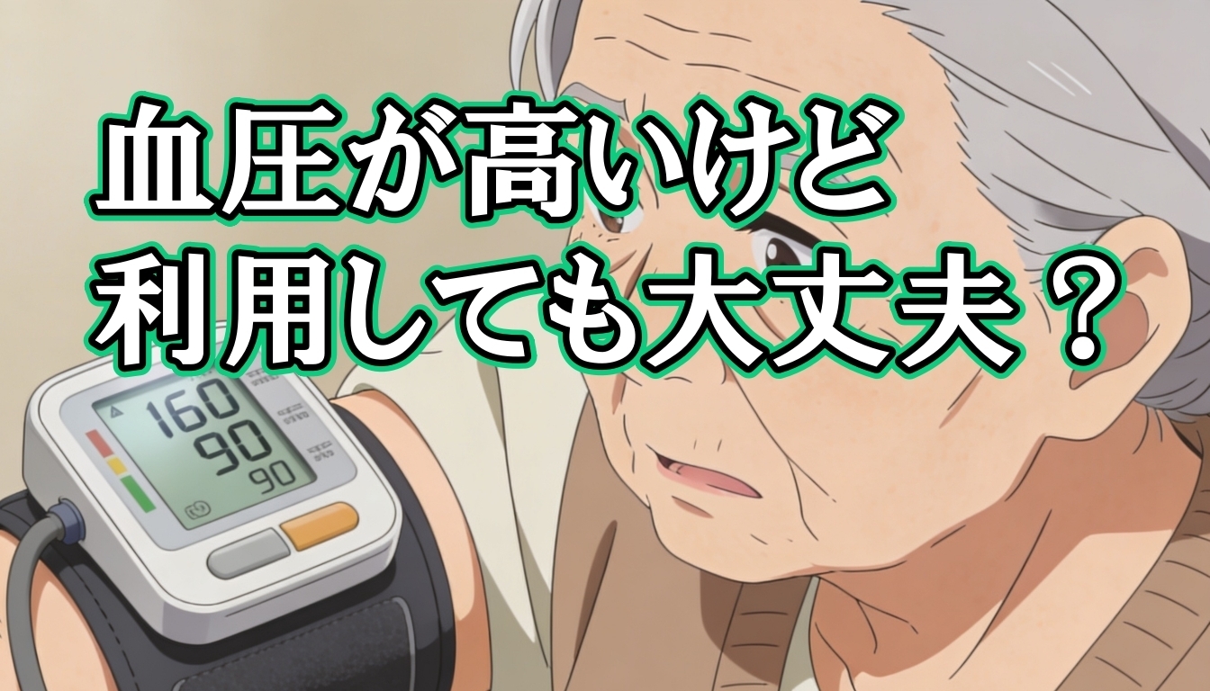 血圧が高いけど、訪問マッサージを利用しても大丈夫？