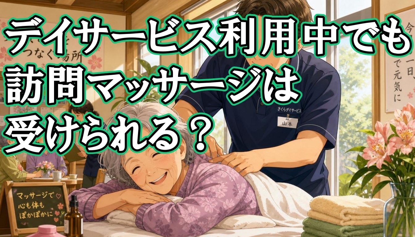 デイサービス利用中でも訪問マッサージは受けられる?